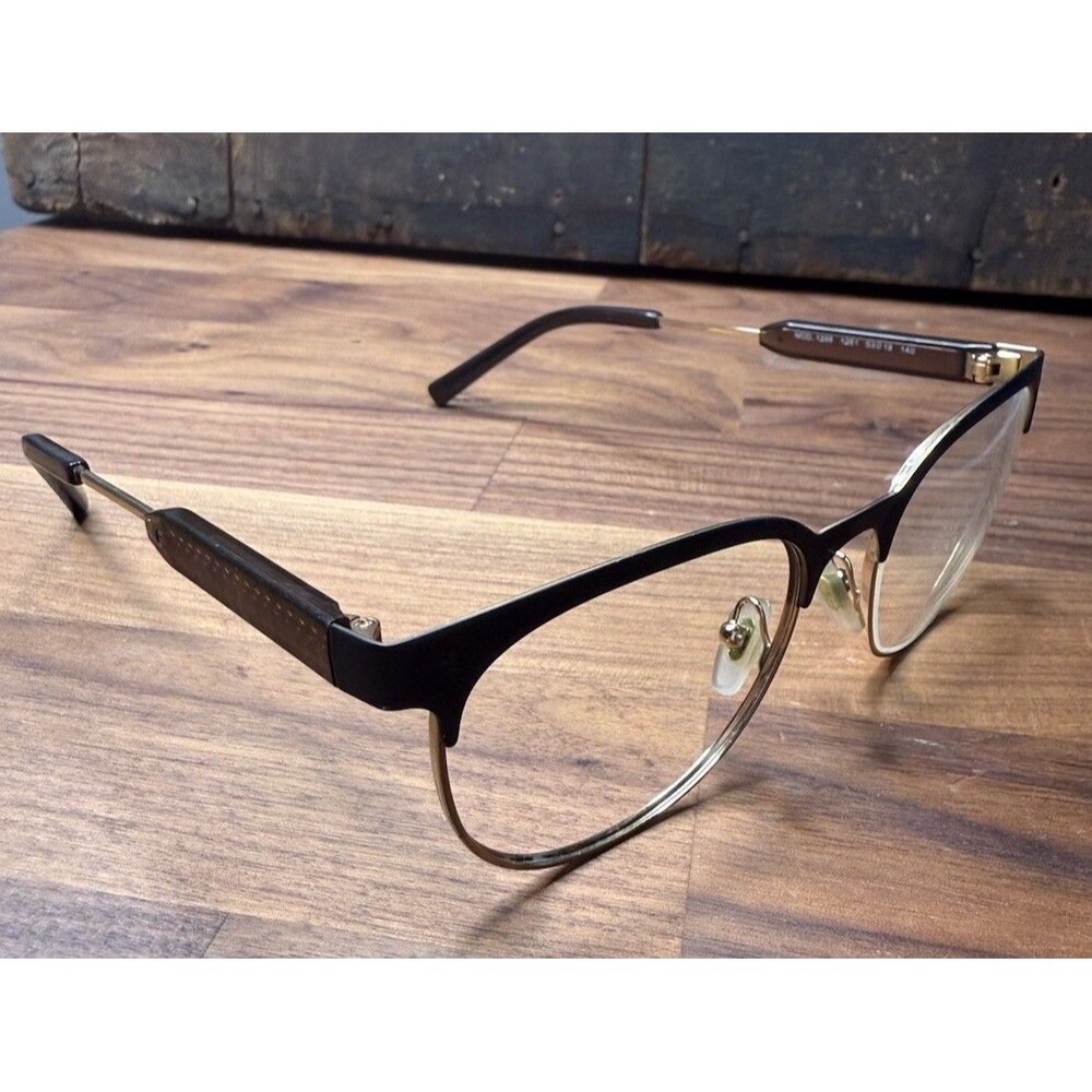 Versace 1268 Eyeglasses Frames Only 1261 53[]19-140 Gold Black Italy I181